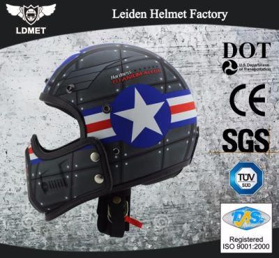 Halley Helmet Open Full Helmet Motorcycle Helmet with Mask