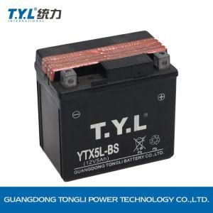 Tyl Ytx5l-BS Dry Charged Mf Battery/Motorcycle Parts/Motorcycle Battery 12V20ah