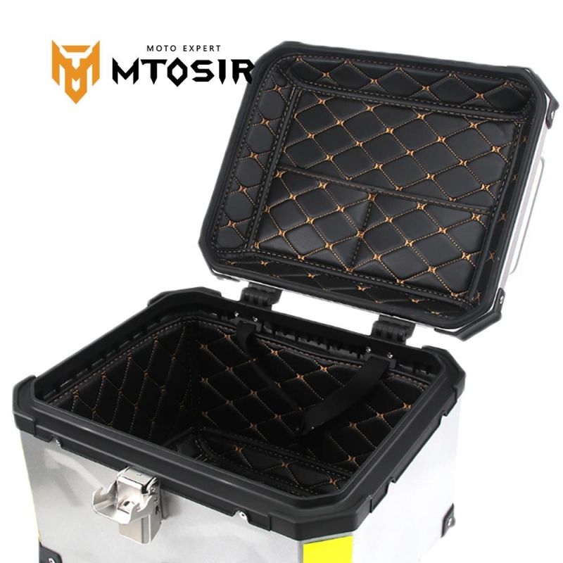 Mtosir High Quality Aluminium Alloy Tailbox Liner Tail Box Inner Pad Rear Box Inside Liner Protector for 45L