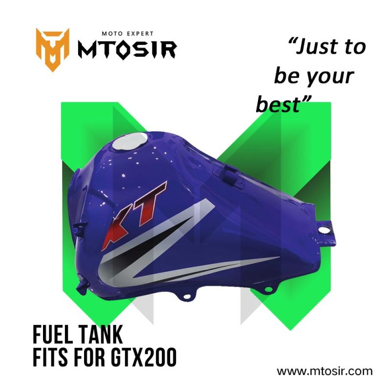 Mtosir Fuel Tank for Qingqi Gtx200 Gy200 Gxt200 High Quality Oil Tank Gas Fuel Tank Container Motorcycle Spare Parts Chassis Frame Parts