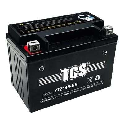 High Quality 12v 14ah Sealed Maintenance Free Motorcycle Battery for Common motorcycle