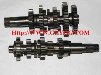 Yog Motorcycle Spare Parts Engine Main Counter Shaft Complete Main Spindle Gear Box Cg125 FT125/150 Hj125-7