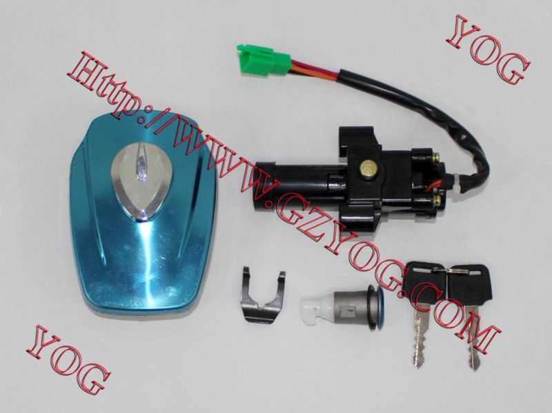 Motorcycle Parts Lock Set Ignition Switch Key Set Fuel Tank Cap Complete Llave De Contacto Cg125 Bajaj Boxer Hlx125