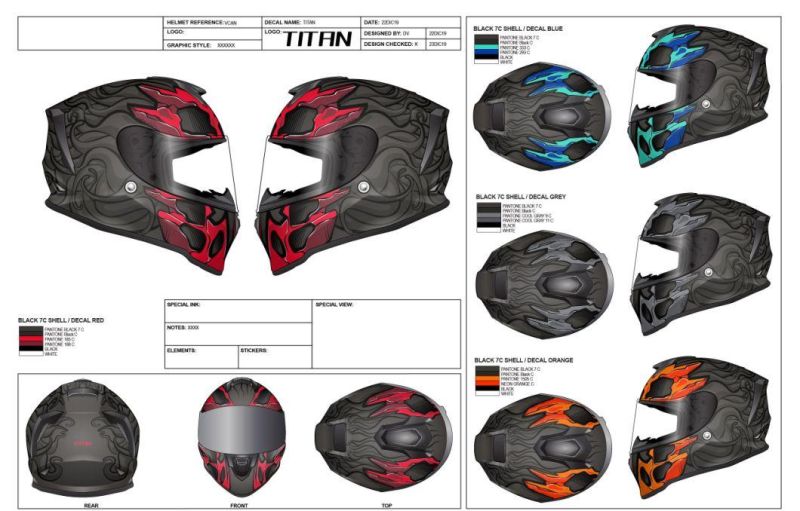 ECE DOT Certified Motor Helmet Full Face Motorbike Motorcycle Helmet
