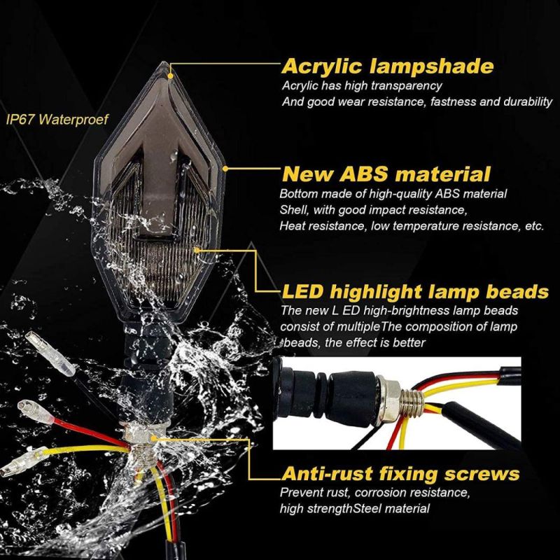 New Arrival Wholesale Arrows Turn Signal Light Brake Bulbs 12V Amber Red Blinker Color Turn Signal Lights