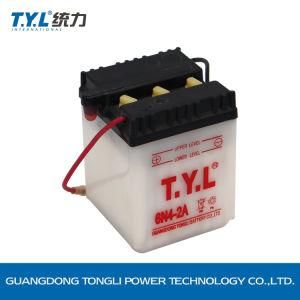 6n4-2A 6V4ah White Color Water Motorcycle Battery