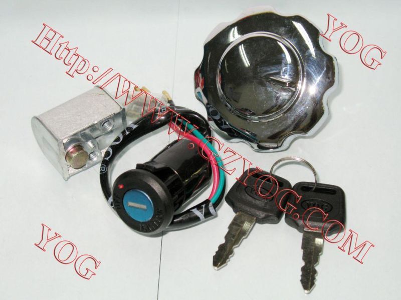 Motorcycle Parts Llave De Contacto Lock Set Ignition Switch Key Set RTR180 Gn125 CB-125ace