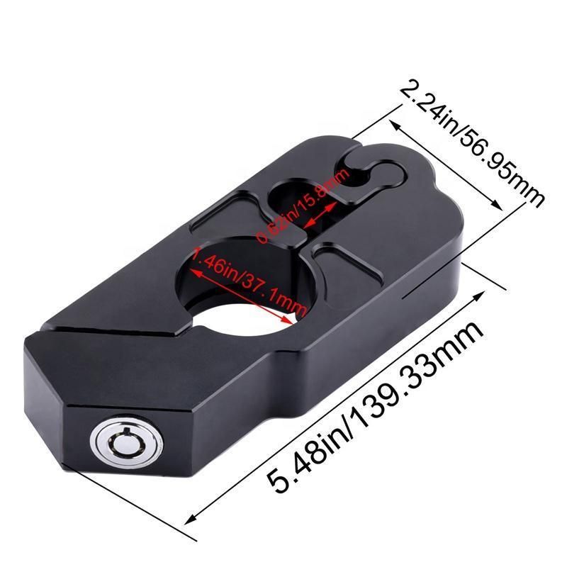 Motorcycle Handlebar Lock Grip Security Safety Locks Motorcycle Grip Lock Fit Scooter ATV Dirt Street Bikes Auto