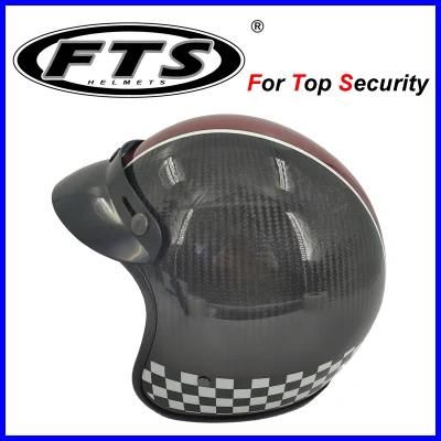 Motorcycle Accessory Safety Protector Carbon Fiber Open Face Jet Helmet Full Face Half Modular F380 ABS Material Available