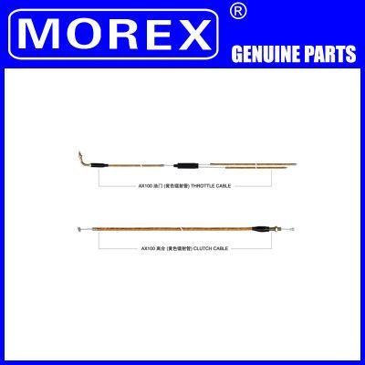 Motorcycle Spare Parts Accessories Morex Genuine Control Cable for Ax-100 Clutch Brake Throttle Speedometer