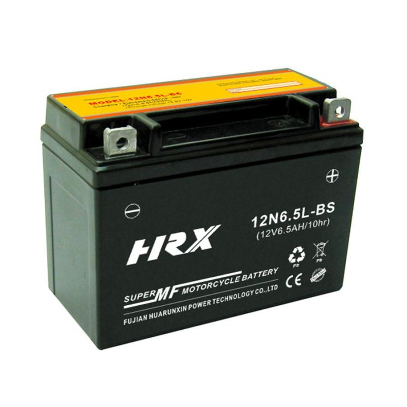 12V 6.5ah Motorcycle Battery 12n6.5-BS Maintenance Free Lead Acid Battery for Honda Cg125