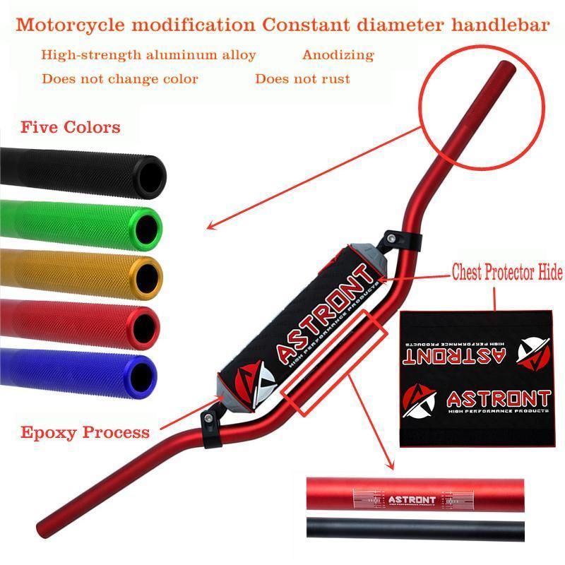 Motorcycle Modification Accessories Suit Diameter 22mm Aluminum Alloy Handlebar for Dirtbike
