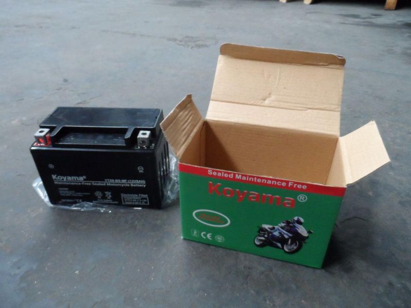 12V9ah Maintenance Free Motorcycle Battery Ytx9-BS for Motorcycle &Two Wheel Scooter