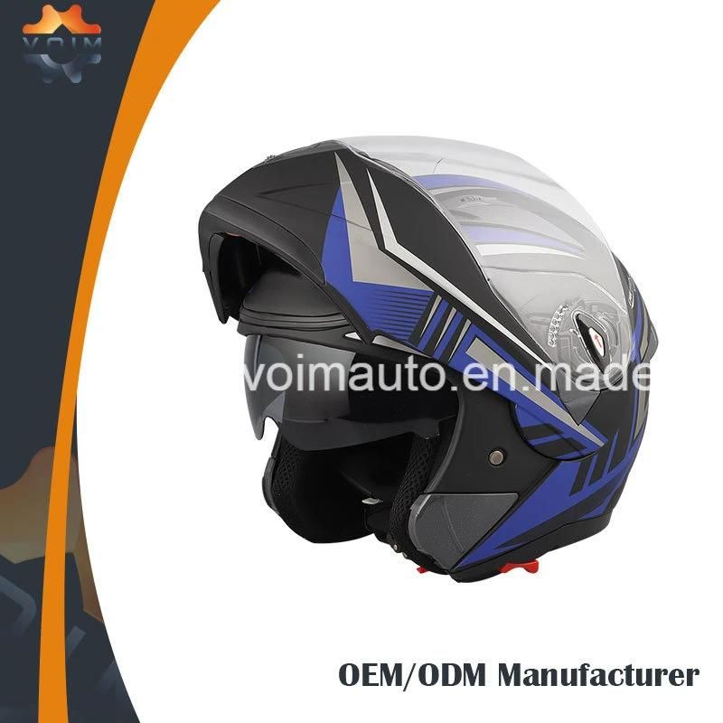 Motorbike Helmet Cheaper Top Flip up Helmets Mt with Double Visor DOT