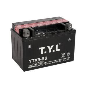 Ytx9-BS 12V9ah Rechargeable Dry Charged Mf Motorcycle Battery