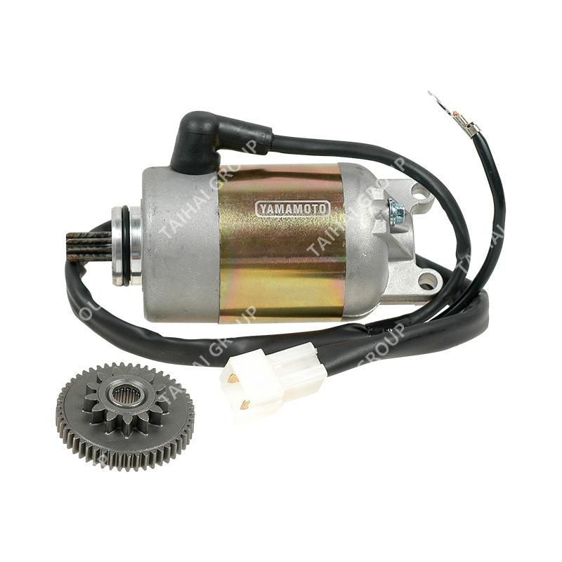 Yamamoto Motorcycle Spare Parts 100% Copper Starter Motor with Wire and Gear for YAMAHA Zy125 K140