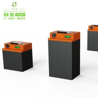 48V 60V 72V 20ah 40ah 60ah Lithium Ion Batteries with Can Socket for Electric Motorcycle and Electric Bicycle