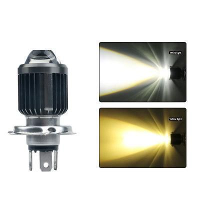 Motorcycle/Electric Car Headlamp H4 H6 Integrated Spotlight White/Yellow Modified H6 Bulb