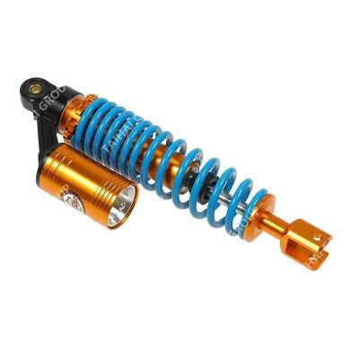 Yamamoto Motorcycle Parts Rear Spring-Air Shock Absorber with Gas Tank for YAMAHA 100 (K120) Sport Blue Spring
