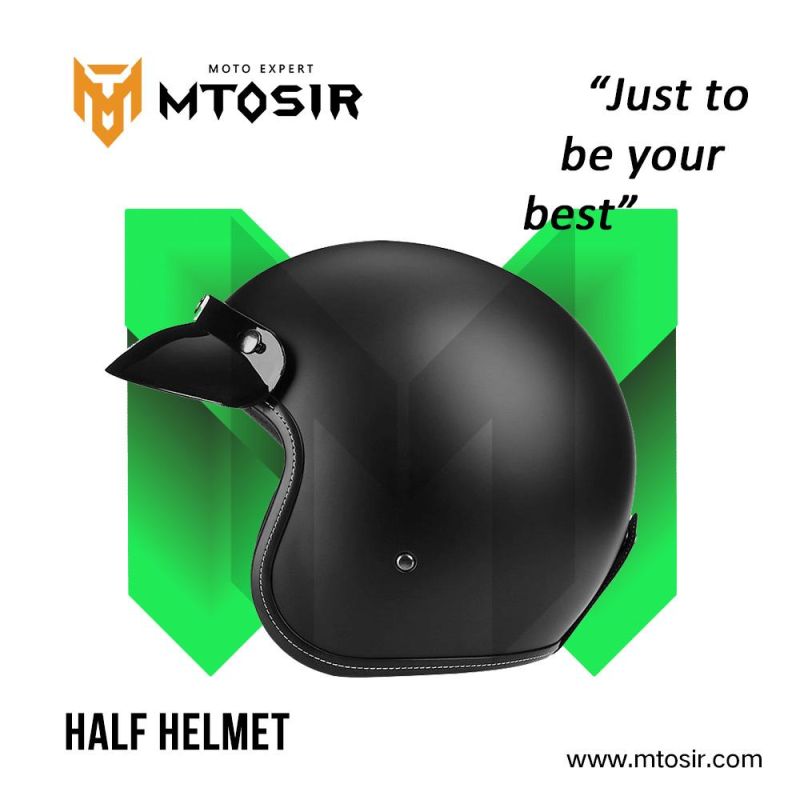 Mtosir High Quality Half Helmet Universal Motorcycle Scooter Dirt Bike Bicycle Safety Sunshade Half Face Helmet Motorcycle Gear Motorcycle Accessories