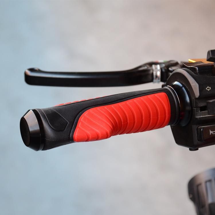 Motorcycle Slock-on Grip Handle Bar Rubber Grip Set