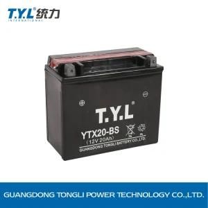 Ytx20-BS Dry Charged Mf Battery/Motorcycle Parts/Motorcycle Battery 12V20ah