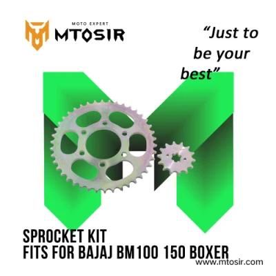 Mtosir High Quality Motorcycle Sprocket Kit Fits for Bajaj Bm100 150 Boxer Motorcycle Spare Parts Sprocket