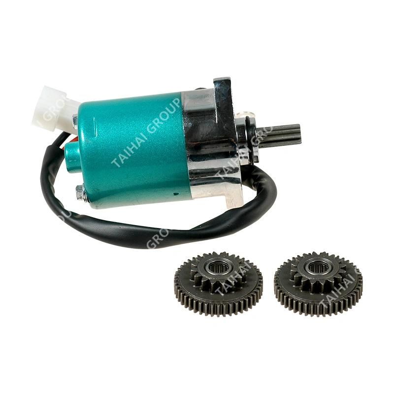 Yamamoto Motorcycle Spare Parts 100% Copper Green Starter Motor with Wire and Gear for YAMAHA 100 (K120) Sport