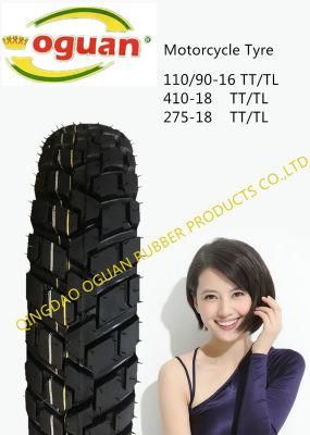 Rubber Tyre Motorcycle Tyre with Inner Tube (300-17)