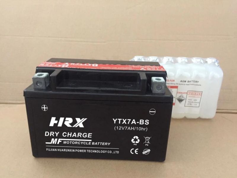 Dry Chargeable Motorcycle Battery Ytx7a-BS