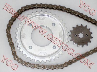 Motorcycle Chain Sprocket Set, Repuestos PARA Motocicletas, Kit De Transmision for Honda C100 Biz100