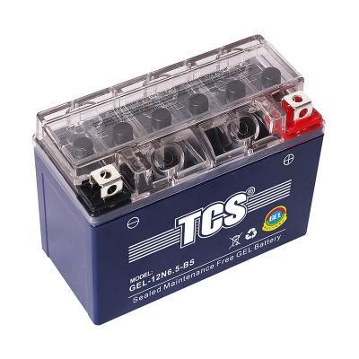 12V 6.5AH TCS Sealed Maintenance Free Motorcycle Battery for Common Motorcycle