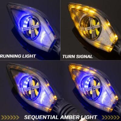 Motorcycle Turn Signals Tail Light LED Flowing Water Flashing Blinker Brake