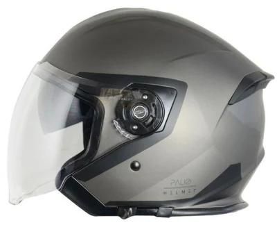 Dual Visor Half Face Helmet Moped Scooter Helmet