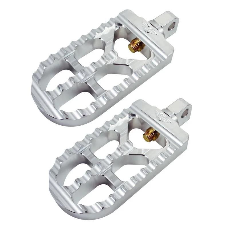 Fully CNC Machined 6061-T6 Aluminum Adjustable Serrated Footpegs for Sportster