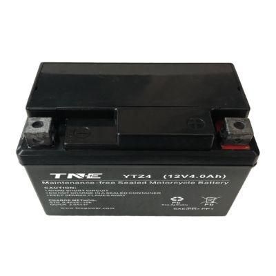 12V 4ah VRLA AGM Storage Starter Battery for Motorcycle/Scooter/Power Sports/Generator