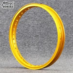 Borske Golden Motorcycel Aluminum Alloy Wheel Rims off Road Rim 16 17 18 Inch Dirt Bike