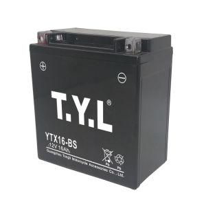 Tyl Ytx16-BS 12V16ah Lead-Acid Motorcycle High Performance Long Cycle Life Battery Motorcyle Parts