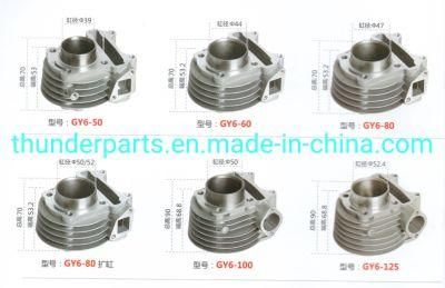 Motorcycle Cylinder Block Kit for Gy6-50/60/80/100/125/39mm/44mm/47mm/50/52mm/50mm/52.4mm