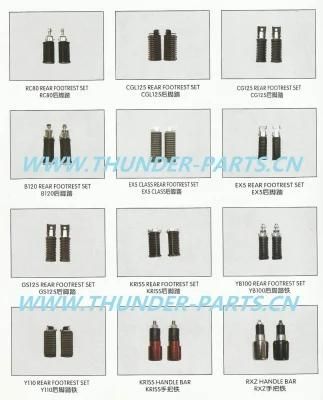 Motorcycle Main/Side Stand/Wheel Axle/Footstep/Footrest Spare Parts Bajaj Tvs Motorcycles