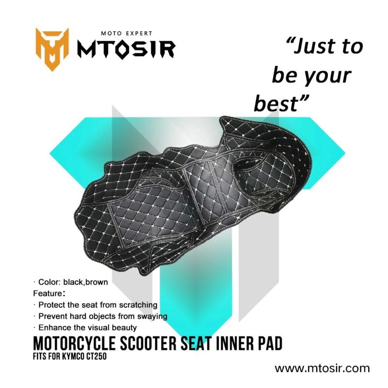 Mtosir High Quality Motorcycle Scootor Seat Inner Pad for Kymco CT250 Black Brown Protect Pad Decoration Seat Pad