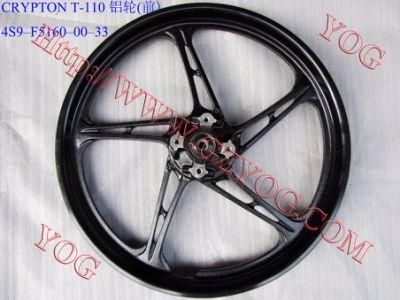Spare Parts Motorcycle Aluminum Rim Complete Alloy Wheel for Crypton T110/Dy110