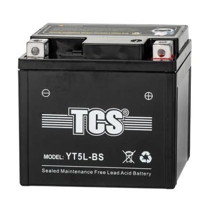 TCS Motorcycle Battery Sealed Maintenance Free YT5L-BS-B
