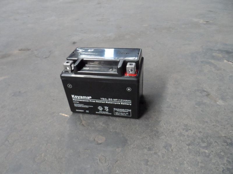 Indonesia Hotsale Gtz5s/Yb4l-BS 12V4ah Sealed Motorcycle Battery