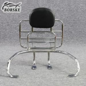 Borske Motorcycle Luggage Rack Motorbike Rear Suppot Shelf Carrier Soft Backrest for Peugeot Django150I