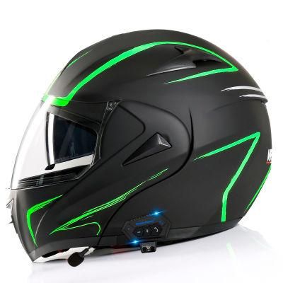 Factory Hot Selling Bluetooth Sub-Green Lightning Transparent Mirrorchinese Motorcycle Helmetladies Motorcycle Helmetwomen&prime;s Motorcycle Helmet