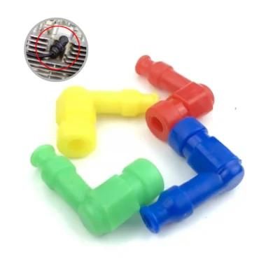 Automotive Ignition Coil Parts Universal Colorful Rubber Motorcycle Spark Plug Cap Coil Cap Ignition Cavity Cap