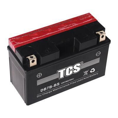12V 7ah DB7B-BS Customized Battery Mf With Acid Motorcycle Battery