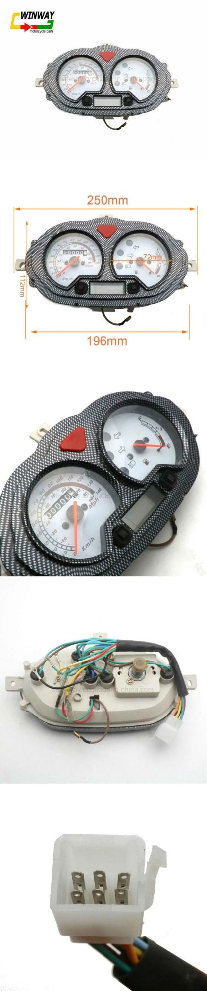 Digital LCD Motorcycle Parts Speedometer Odometer Gauge