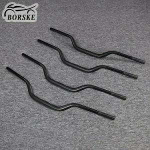 Borske Black Aluminum Alloy 1-1/4&quot; 22mm Motorcycle Motorbike Handlebars Scooter Handle Bar